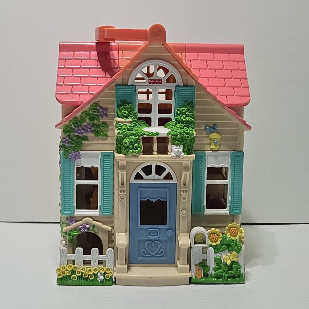 Vintage Fisher-Price Loving Family Sweet Streets Country Cottage Doll House 2000